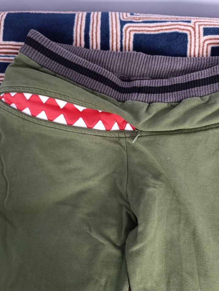 Erkek Çocuk Yeşil Rahat Kesim Eşofman Altı - Görsel 4