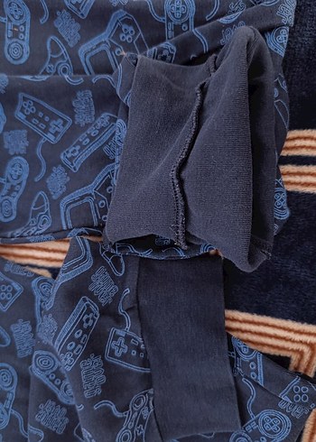 Erkek Çocuk Mavi Street Wear Eşofman Altı - Görsel 5