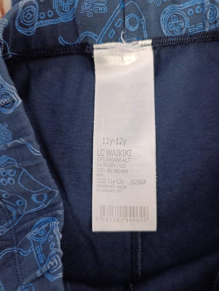 Erkek Çocuk Mavi Street Wear Eşofman Altı - Görsel 2