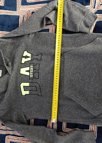 Kapüşonlu Gri Erkek Çocuk Sweatshirt - Görsel 4