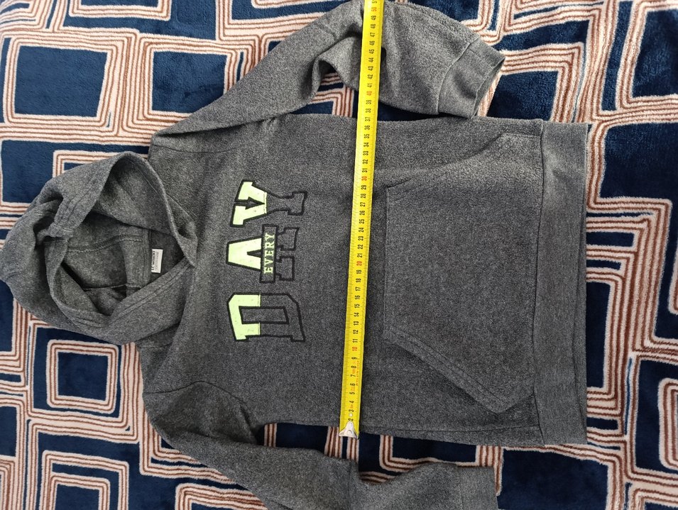 Kapüşonlu Gri Erkek Çocuk Sweatshirt - Görsel 4