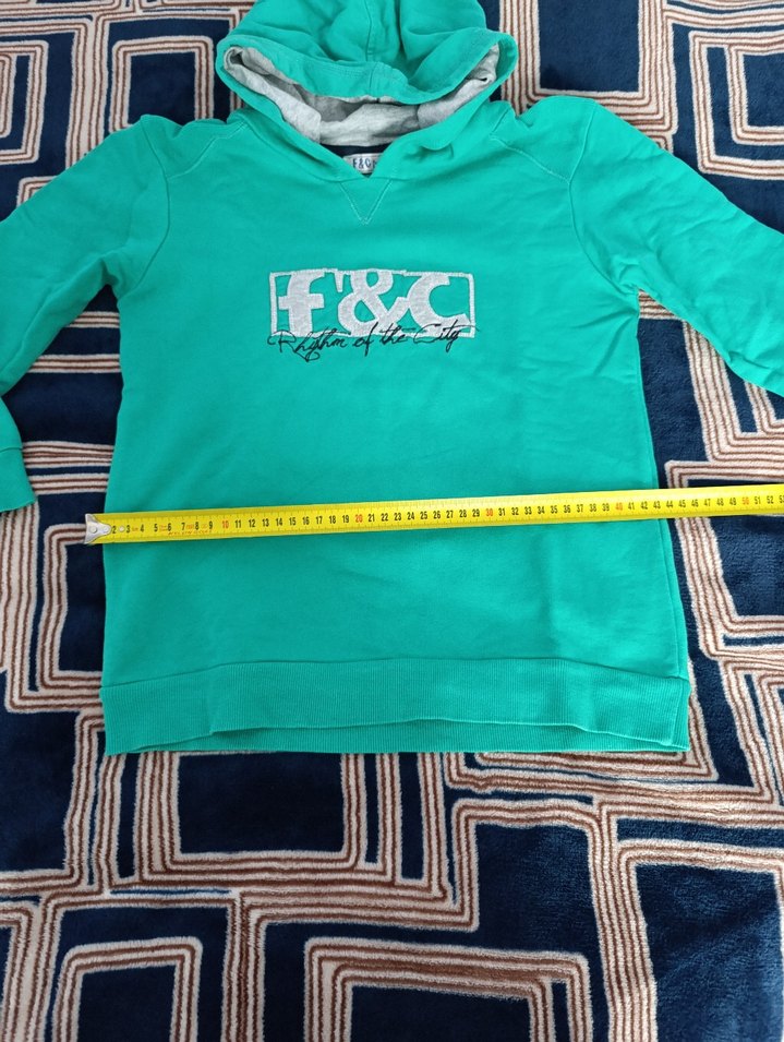 Kapüşonlu Yeşil Erkek Çocuk Sweatshirt - Görsel 4