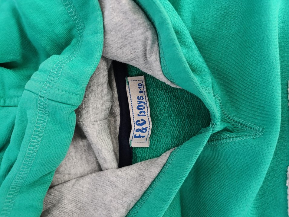 Kapüşonlu Yeşil Erkek Çocuk Sweatshirt - Görsel 3