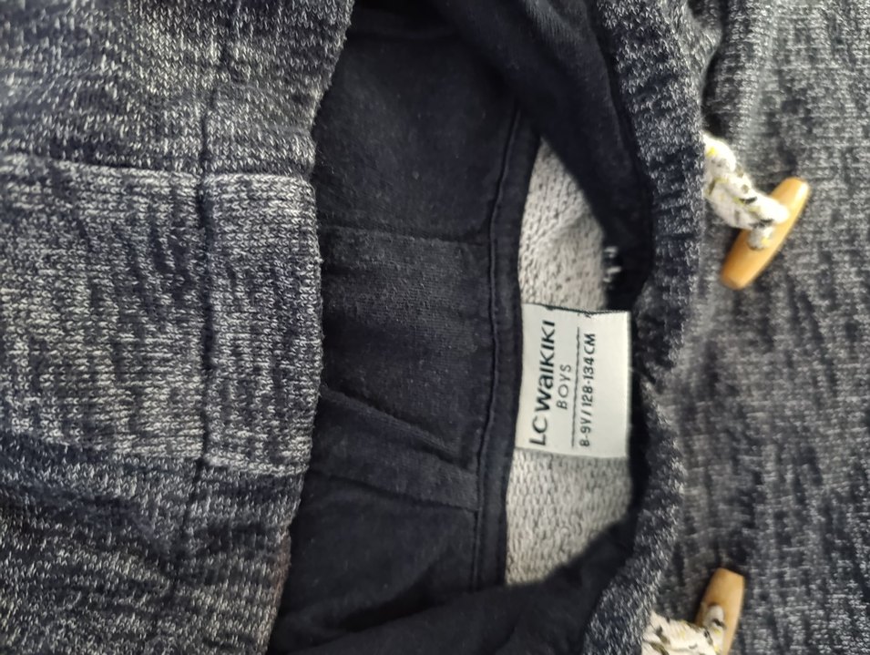 Kapüşonlu Gri Erkek Çocuk Sweatshirt - Görsel 3