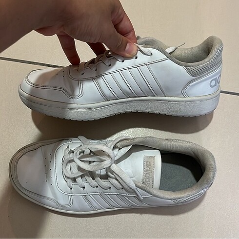 38,5 Beden beyaz Renk Adidas beyaz deri spor ayakkabı