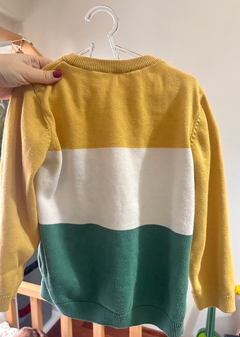 Sarı Triko Erkek Çocuk Sweatshirt - Görsel 2