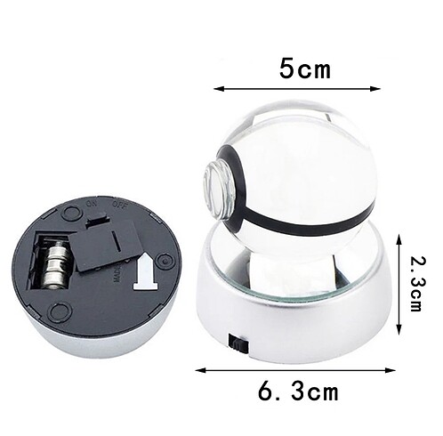 Pokemon 3 Boyutlu Işıklı Dekor Top - Görsel 10