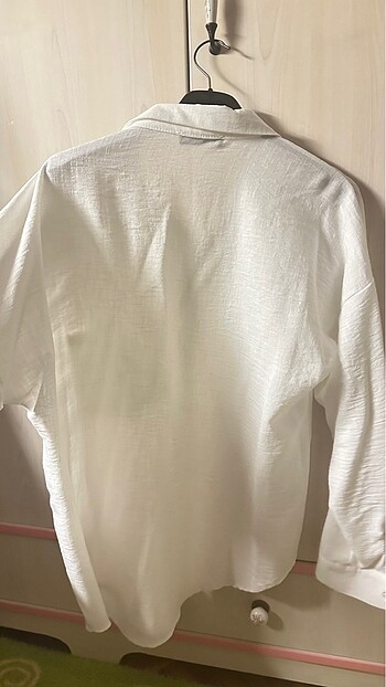 Beyaz keten gömlek ???? - Görsel 3