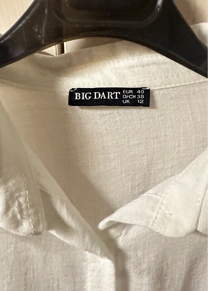 Beyaz keten gömlek ???? - Görsel 2