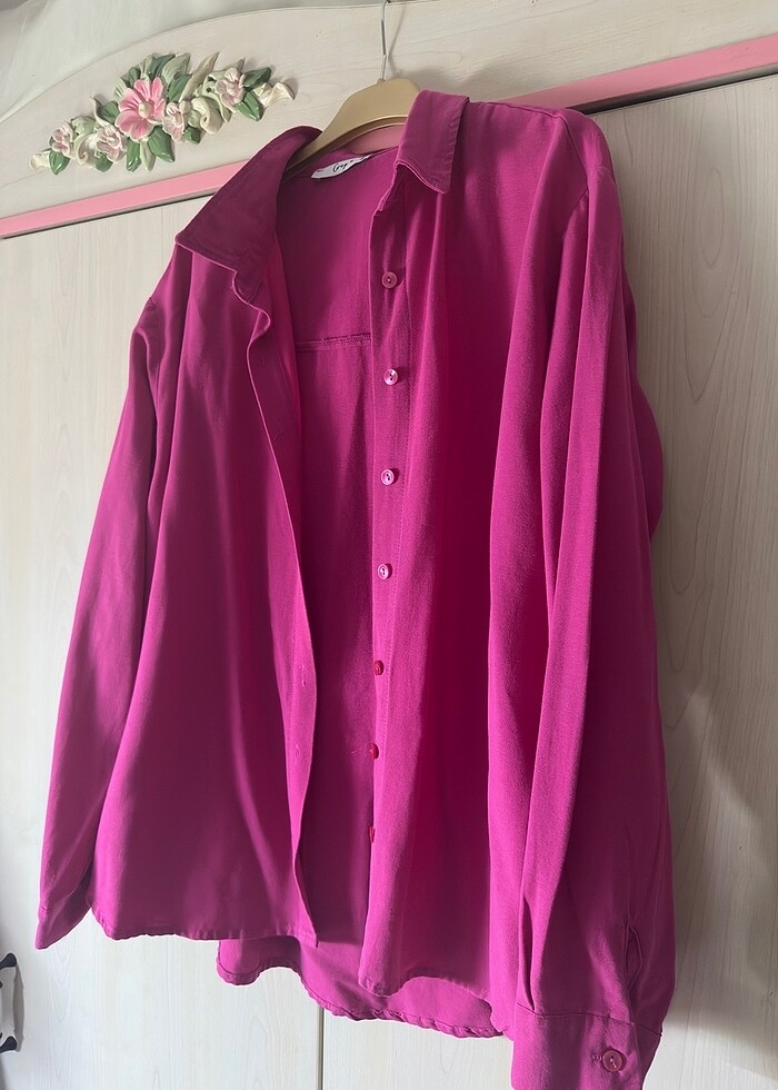 Pembe gömlek - Görsel 2