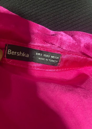 Parlak Pembe Midi Kadın Elbise - Görsel 4