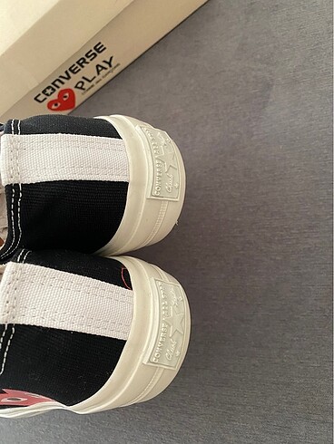 38 Beden siyah Renk Converse Play Comme des Garçons