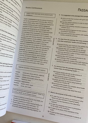 Burger YDS YKSDİL Hakkı Şahin skills reading vocabulary grammar - Görsel 7