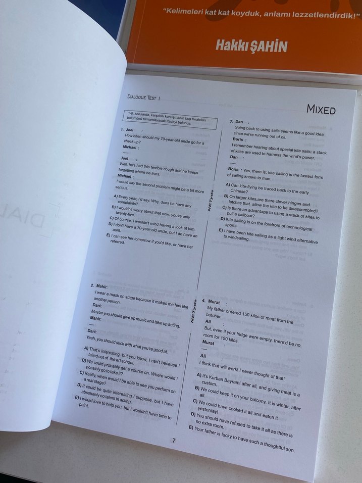 Burger YDS YKSDİL Hakkı Şahin skills reading vocabulary grammar - Görsel 3