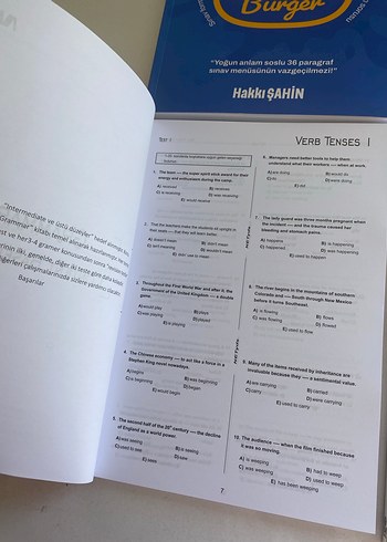 Hakkı Şahin Burger YDS YKSDİL reading vocabulary grammar skills - Görsel 2