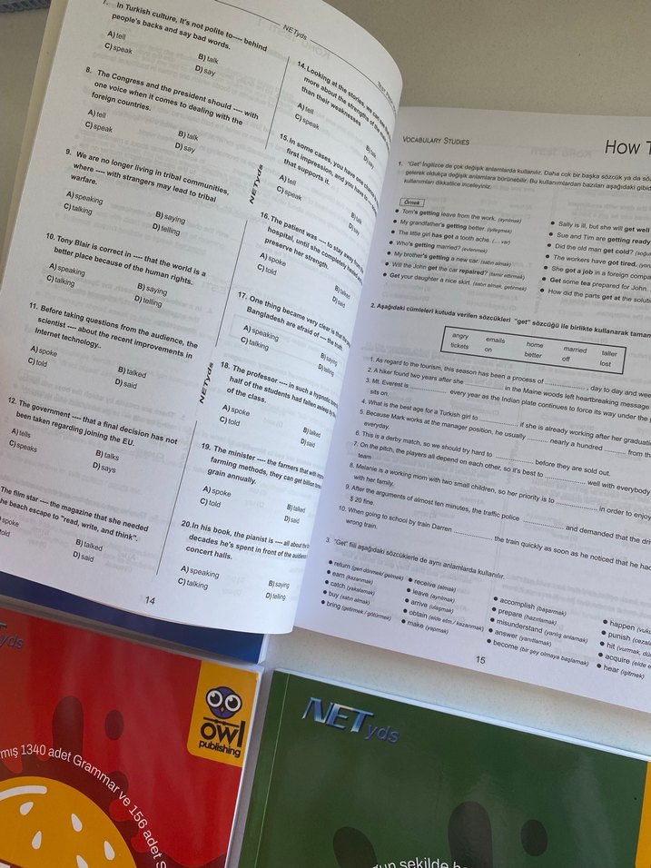 Hakkı Şahin Burger YDS YKSDİL reading vocabulary grammar skills - Görsel 5