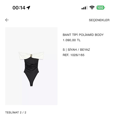 Zara bantlı bluz