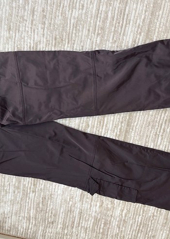 Kadın mürdüm kargo tarzı saten Pantolon - Görsel 4