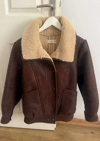 Kahverengi Kürklü Deri Kadın Ceket - Görsel 3