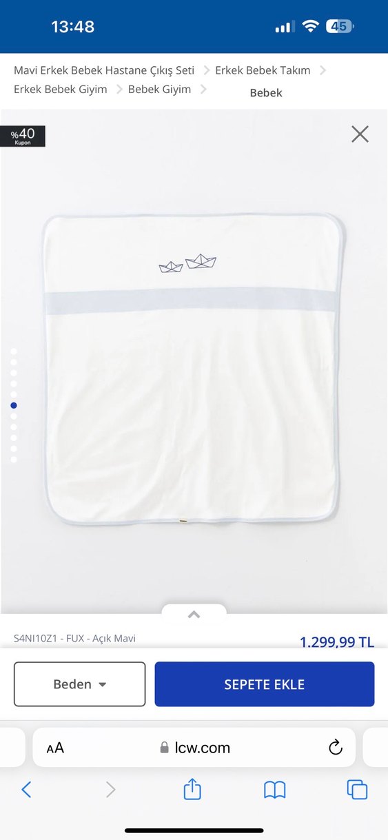 Mavi Baskılı Bebek Erkek Kıyafet Seti - Görsel 5