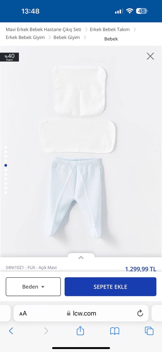 Mavi Baskılı Bebek Erkek Kıyafet Seti - Görsel 4