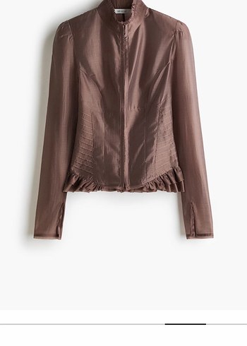 H&M Sikligin Ve Rahatligin Bulustugu Koyu Kahverengi Ceket