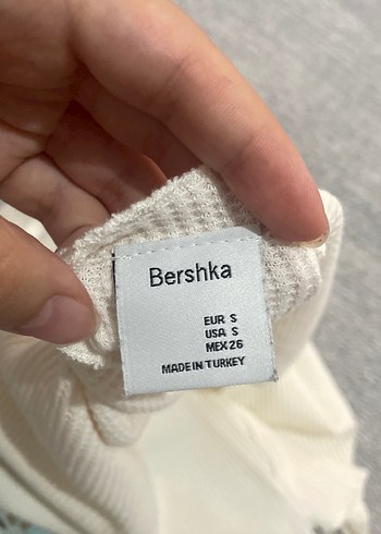 s Beden Beyaz Mini Baskılı Keten Tişört