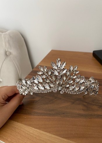 Accessorize Beyaz Taşlı Gelin Tacı