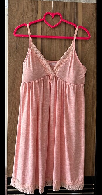 Askılı Pijama Elbise