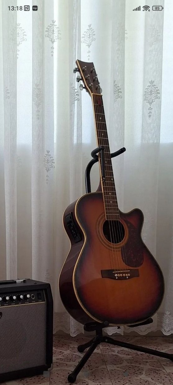 GENTURY PROFESYONEL ELEKTROAKUSTİK SAHNE GİTARI EKOLOYZIRLI - Görsel 3