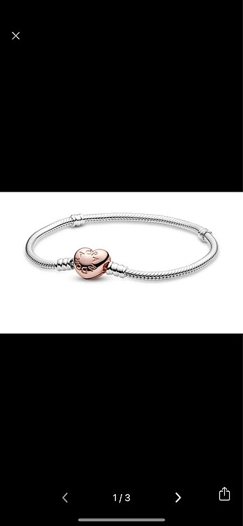 pandora rose gold bileklik