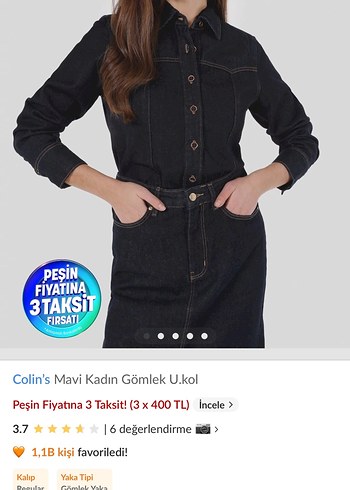 Jean gömlek - Görsel 4