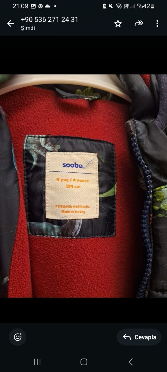 Soobe 4 yas 104 cm kusursuz - Görsel 2