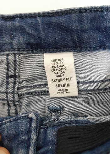 Erkek Cocuk Mavi Denim Normal Kesim Kot Pantolon - Görsel 2