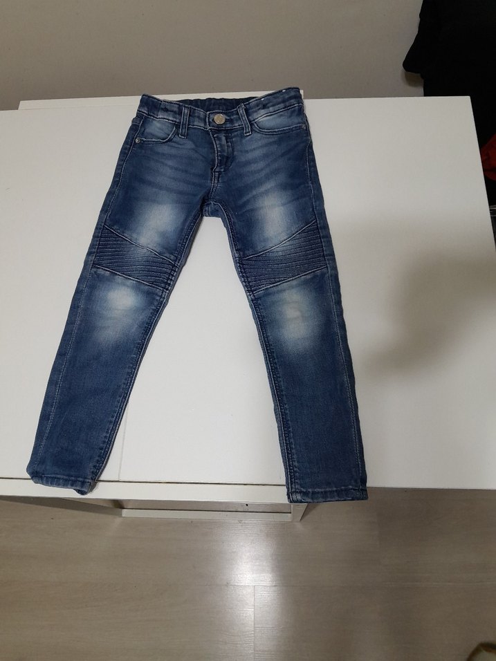 Erkek Cocuk Mavi Denim Normal Kesim Kot Pantolon - Görsel 3