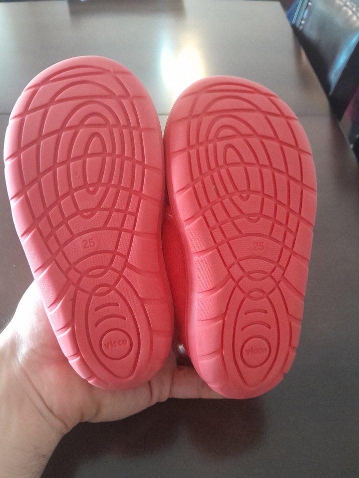 Çocuklar İçin Kırmızı Panduf 25 numara - Görsel 3