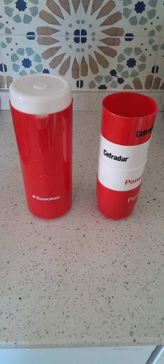 Eczacıbaşı Kırmızı Termos - Görsel 2