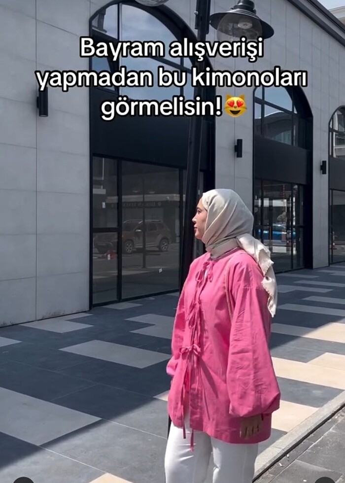 Keten kimono - Görsel 3