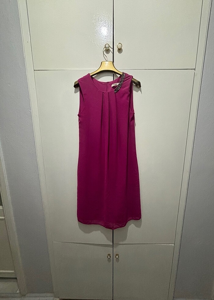 Pembe abiye elbise - Görsel 2