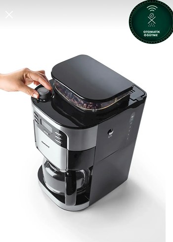 Diğer Homend Gri Kahve Makinesi 5007h Akıllı Zamanlayıcı