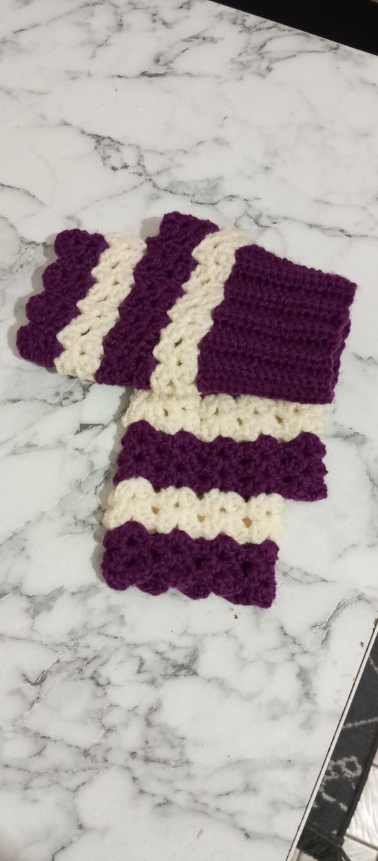 Mor Beyaz Dantel Detaylı Bohem Kadın Eldiveni - Görsel 3