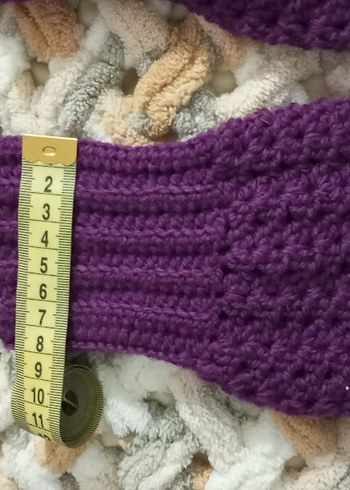 Mor Örgü Kadın Eldiven - Görsel 4