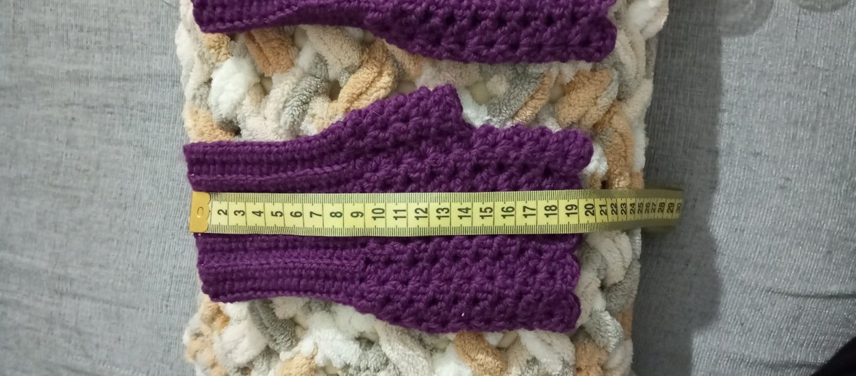 Mor Örgü Kadın Eldiven - Görsel 3