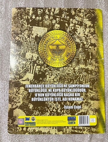 l/xl Beden sarı Renk FENERBAHÇE 100.YIL ALBÜMÜ 2007