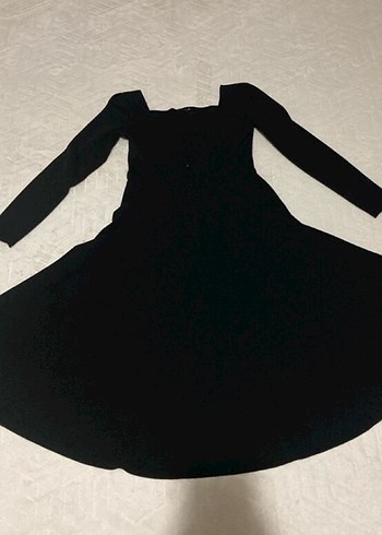 Uzun Kollu Siyah Gotik Uzun Elbise
