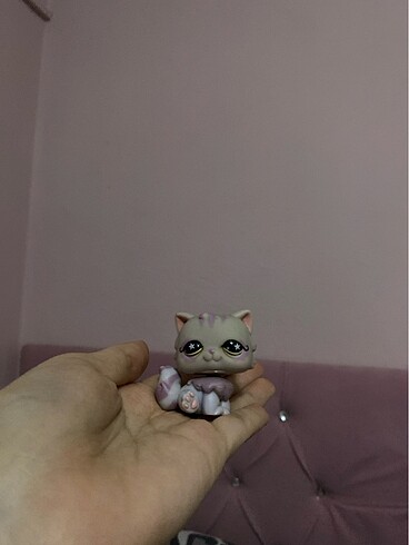 Beden Renk Lps mor persian kedi miniş figür oyuncak 2007 seri hasbro orijin