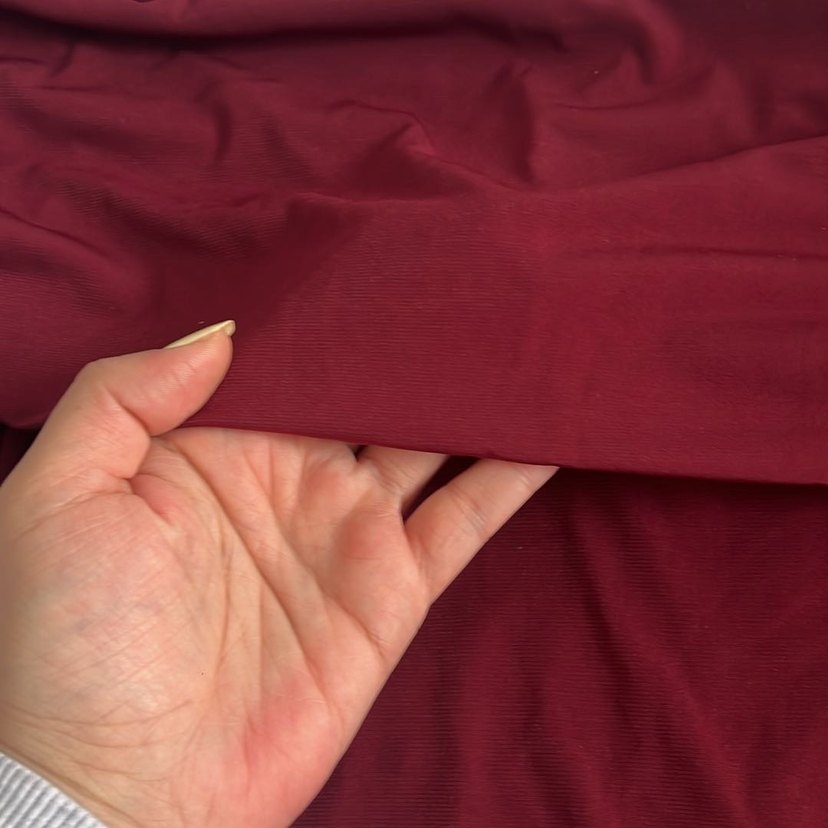 Bordo Drapeli Uzun Kollu Bohem Bluz - Görsel 2