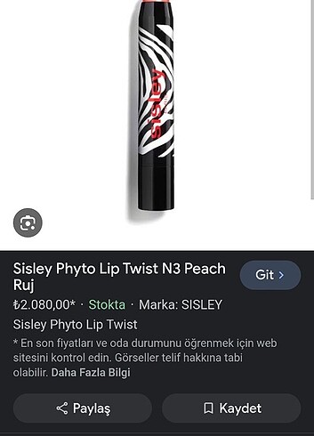  Beden Renk sisley paris phyto lip twist 3