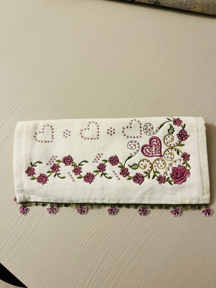 İşlemeli el Havlusu - Görsel 2
