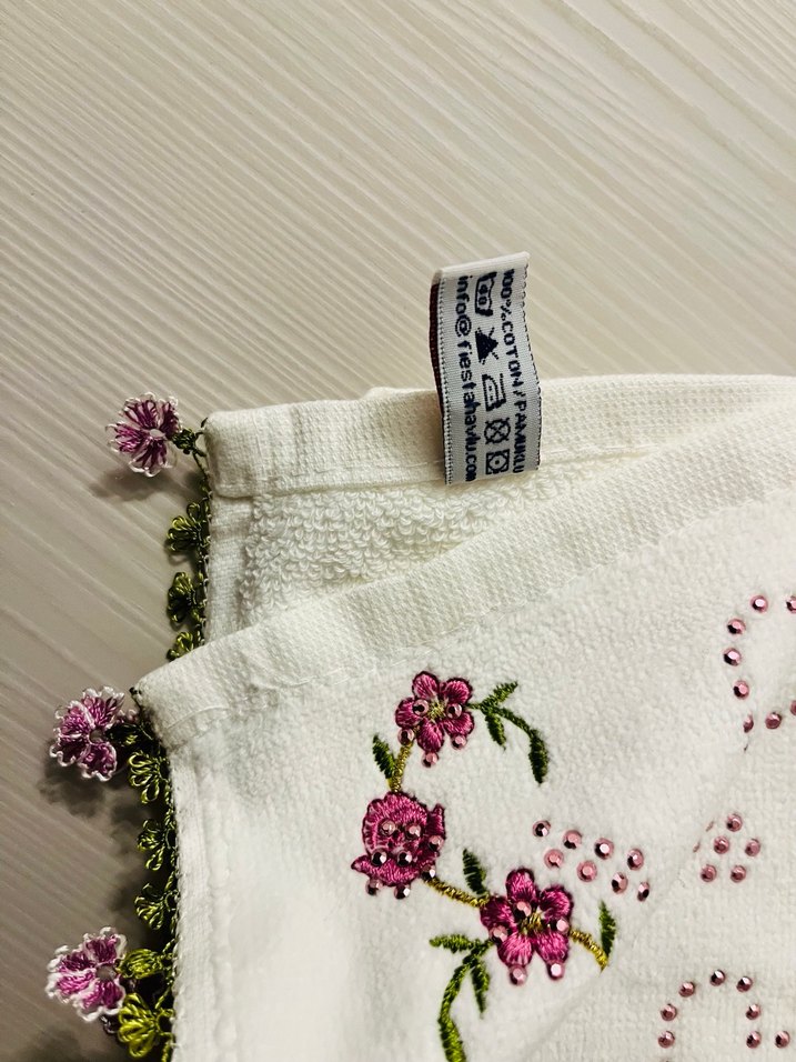 İşlemeli el Havlusu - Görsel 4